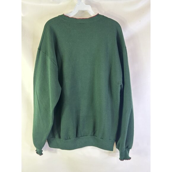 VTG 90s Custom Santa Clause St. Nick Christmas Crewneck Sweatshirt - Picture 7 of 8